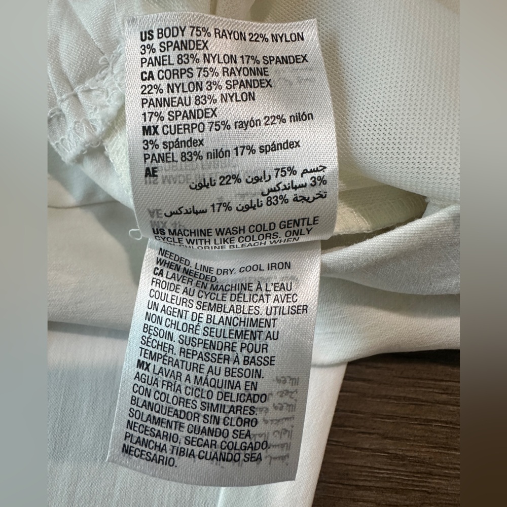 Alfani Skinny Pant with Tummy Control Size 4P White - Picture 9 of 9